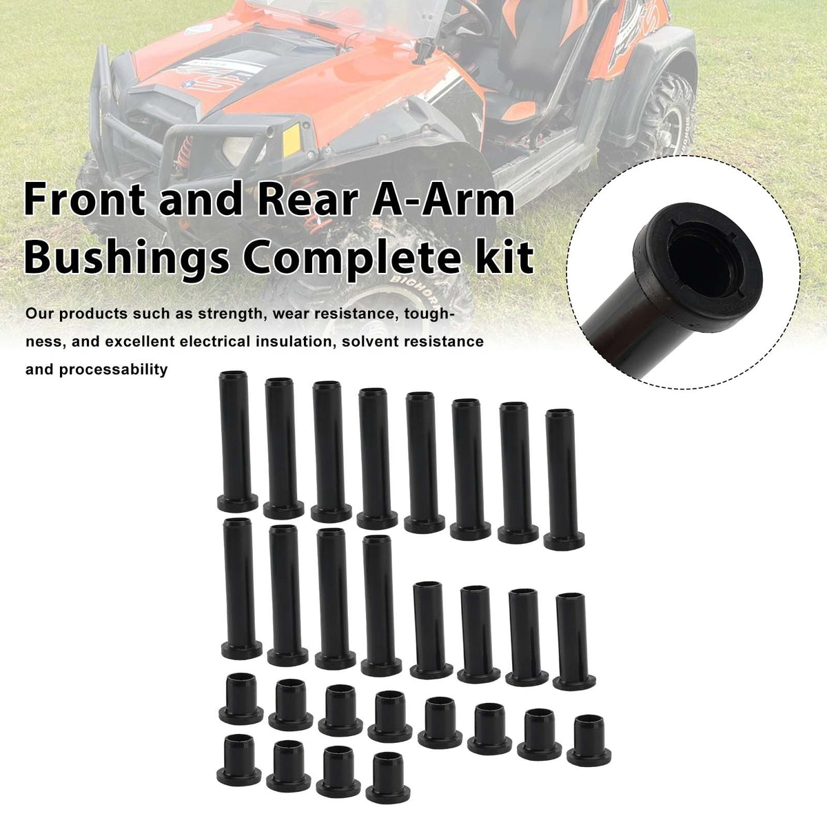 Kit completo di boccole del braccio ad A anteriore e posteriore Polaris RZR 800 S 4 800