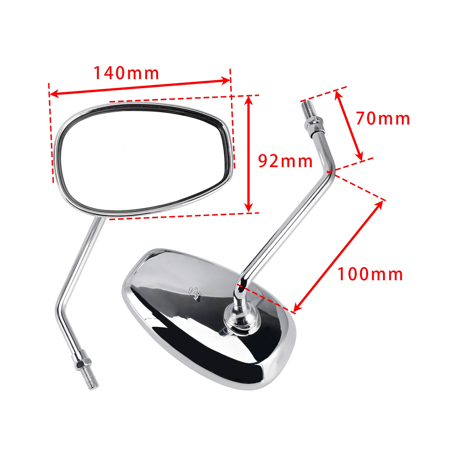 Suzuki V-Strom 125 150 Gsr250 Burgman 200 400 Rear View Mirror Rh & Lh