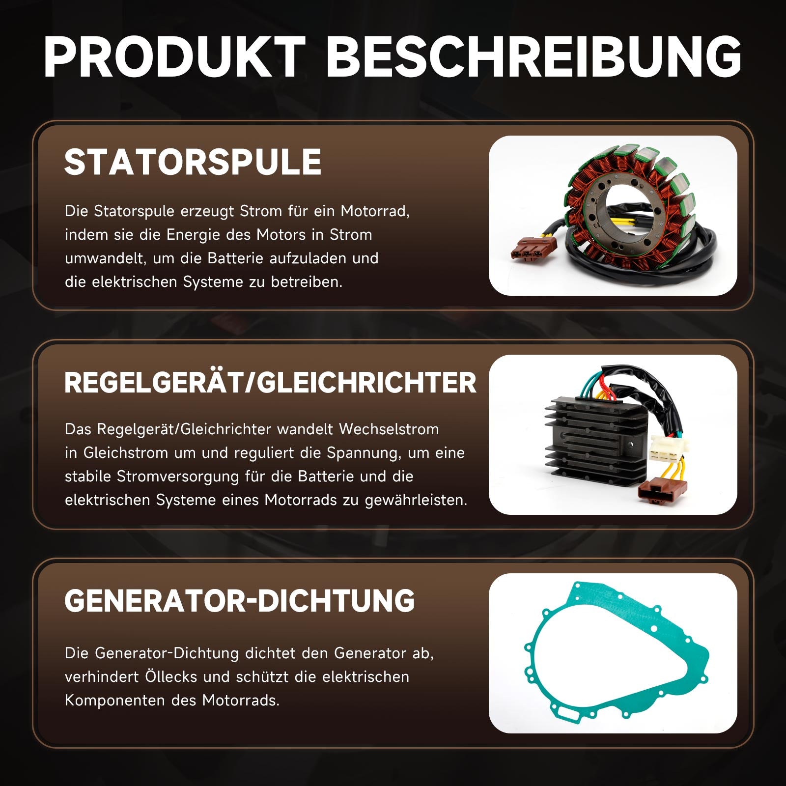 04-08 Aprilia RSV1000R Generator Statorspannungsregler und Dichtung AP0685330 AP8127144