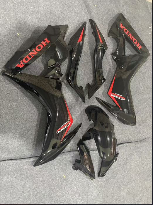 Amotopart Honda CBR650F 2014–2016 mattschwarzes Style1-Verkleidungsset