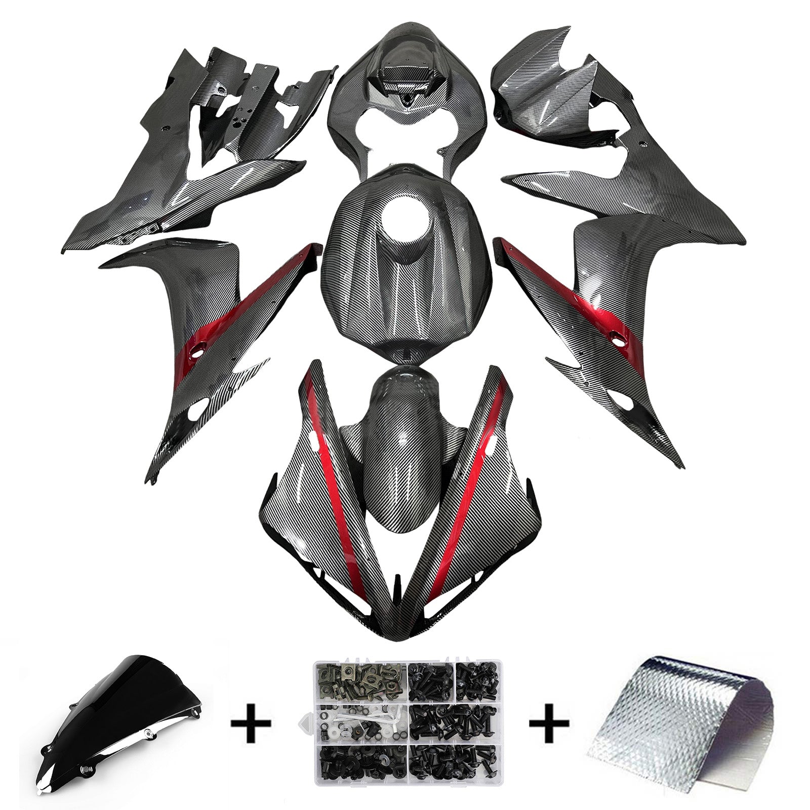Amotopart 2004-2006 Yamaha YZF-R1 Carbon Fiber Fairing Kit