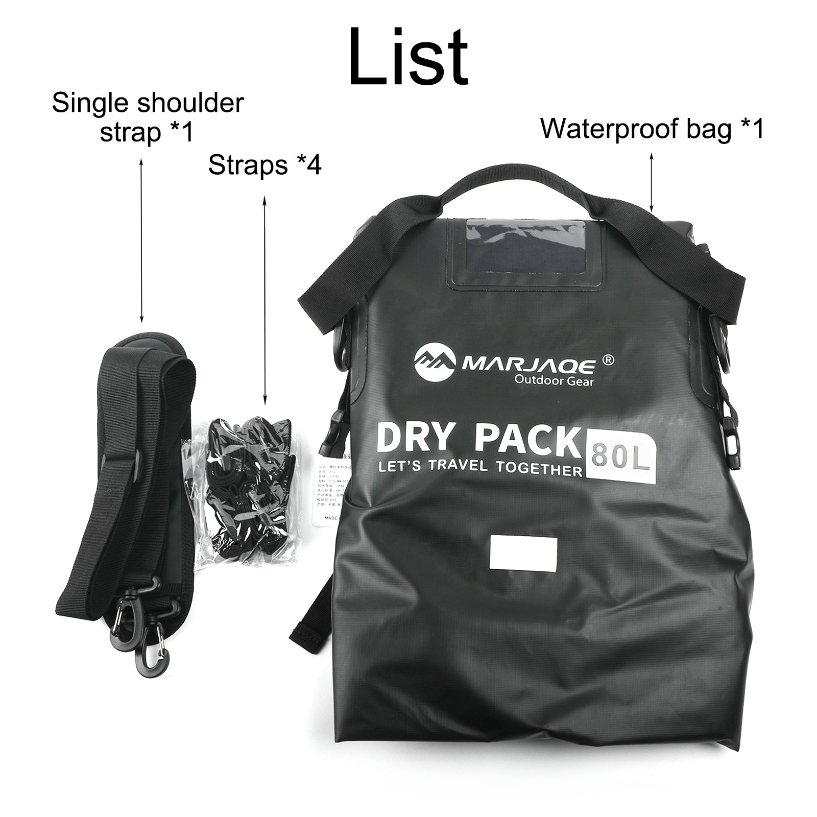 Motorcycle Universal Saddlebag Side Storage Tail Bag Pu Luggage 80L Black