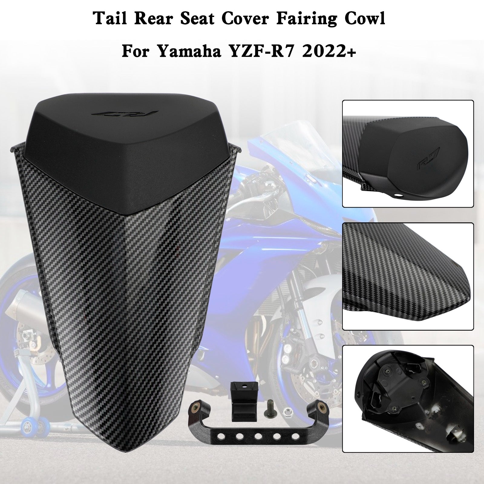 22-25 YAMAHA YZF R7 Tail Rear Seat Cover Fairing Cowl