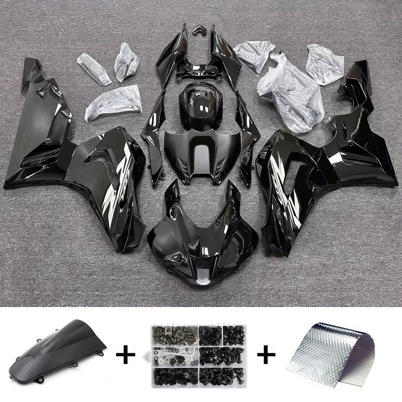 Amotopart 2020-2023 Honda CBR1000RR-R Black Fairing Kit
