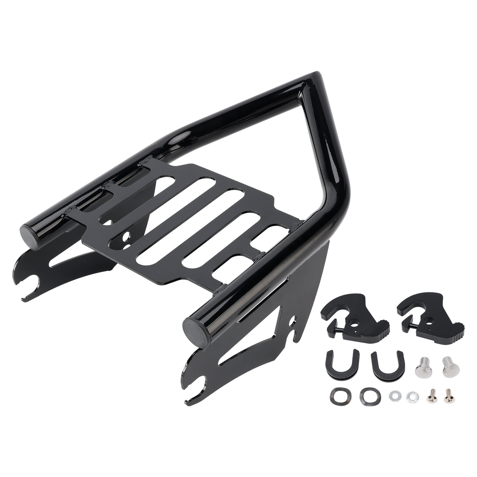 2009-2025 Electra Street Road Glide Road King Detachable Luggage Rack Black