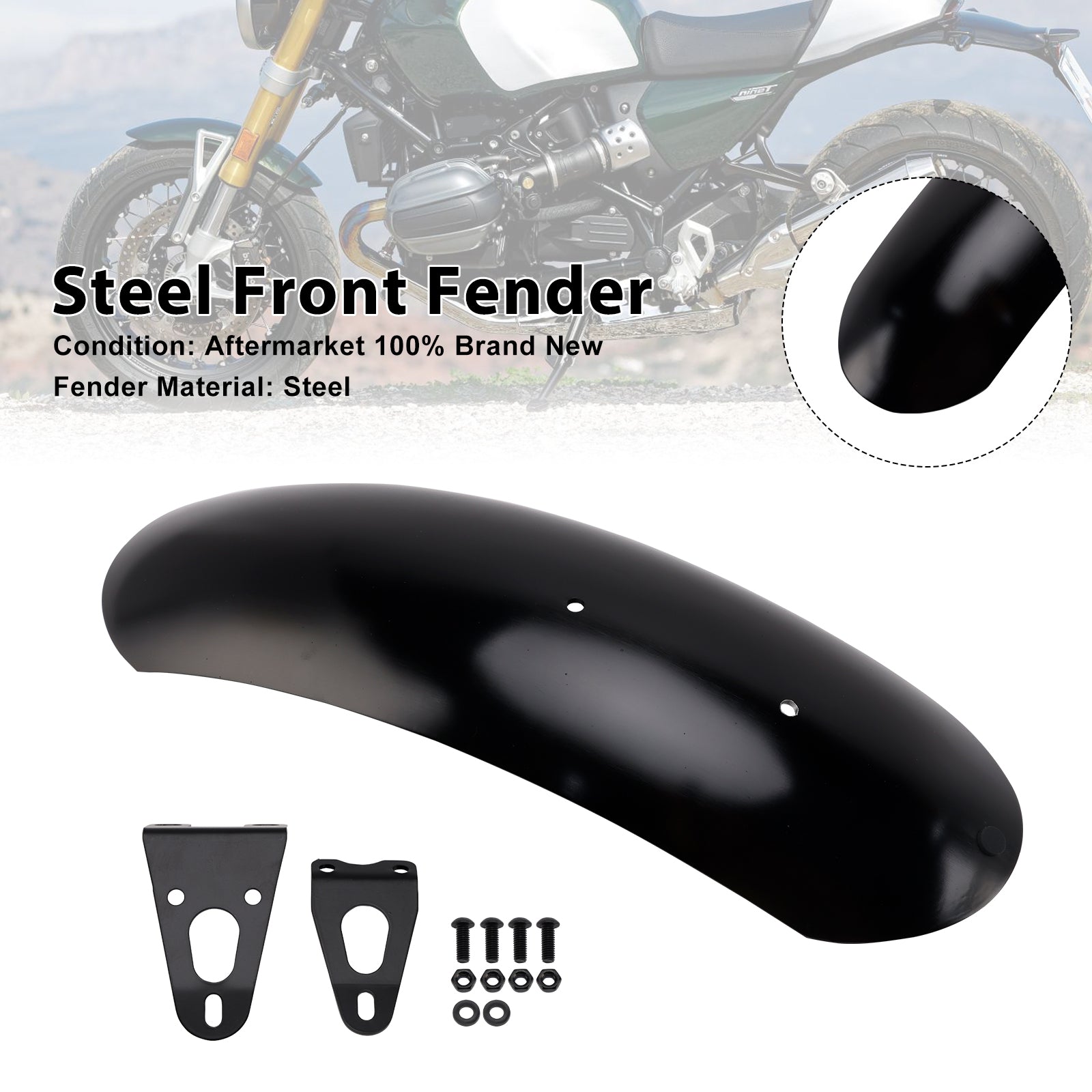 BMW R12 nineT R nineT Scrambler Pure Option Steel Front Fender
