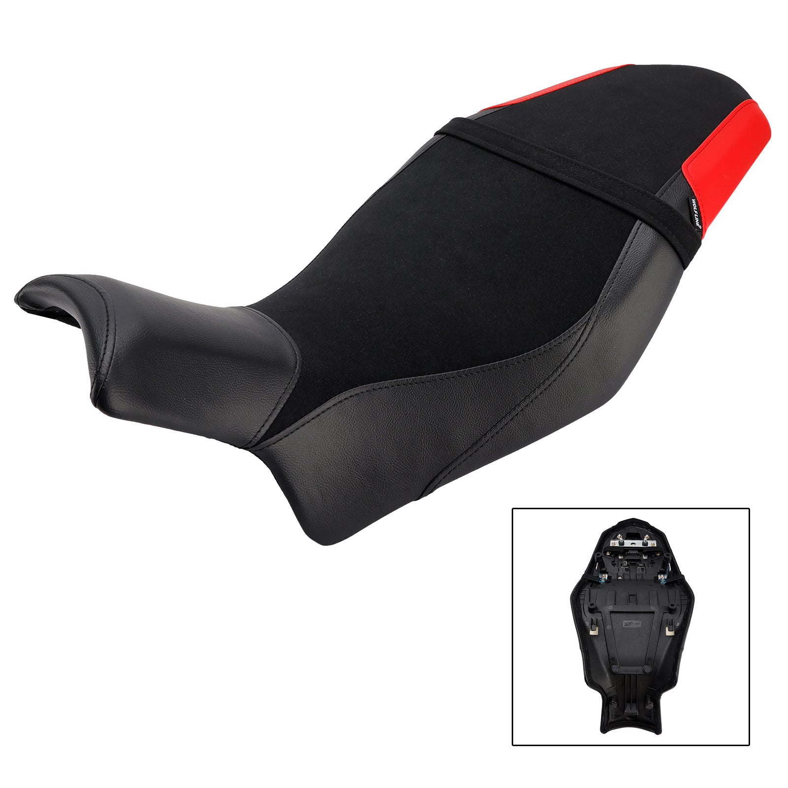 Suzuki Katana 19-24 Rider Passenger Seat Front Rear Cushion +20Mm Fit Black