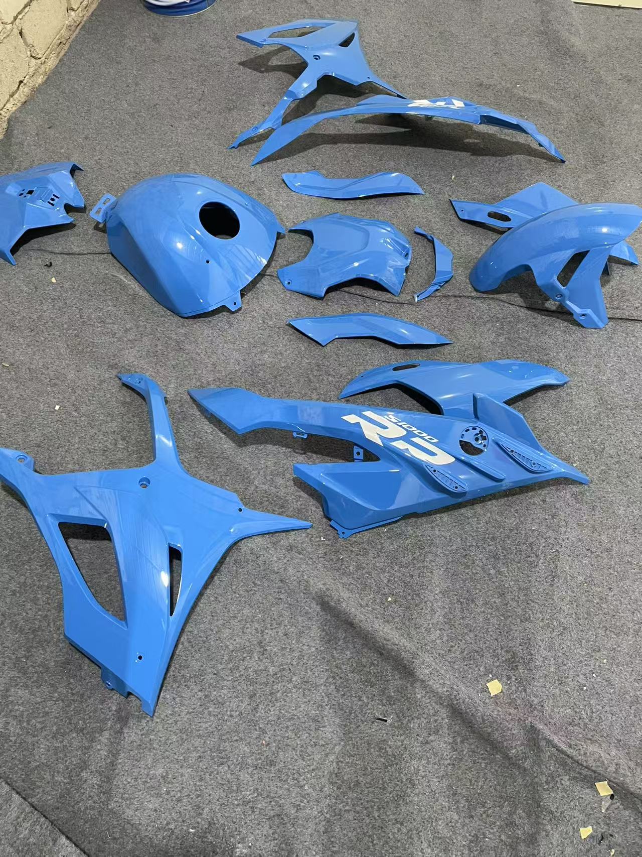 Amotopart 2023-2024 S1000RR BMW Glossy Light Blue Fairing Kit