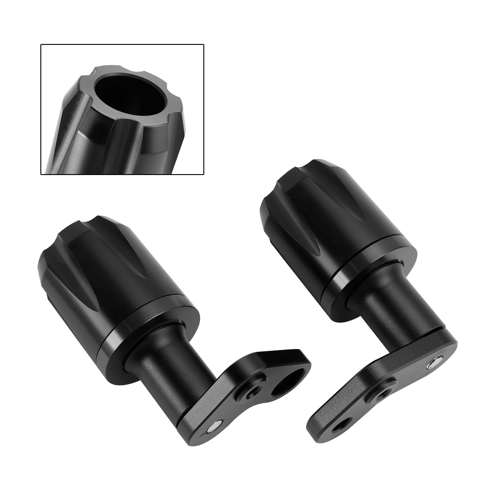 2024-2025 KAWASAKI ZX-6R ZX 6R CNC ANTI-CRASH FRAME SLIDERS Beschermer zwart