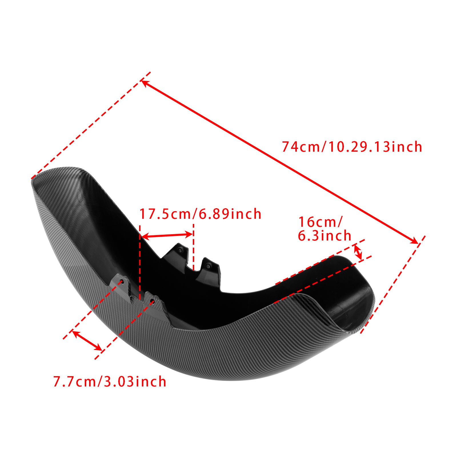 1989-2013 Touring Road King Street Glide ABS Black Front Fender