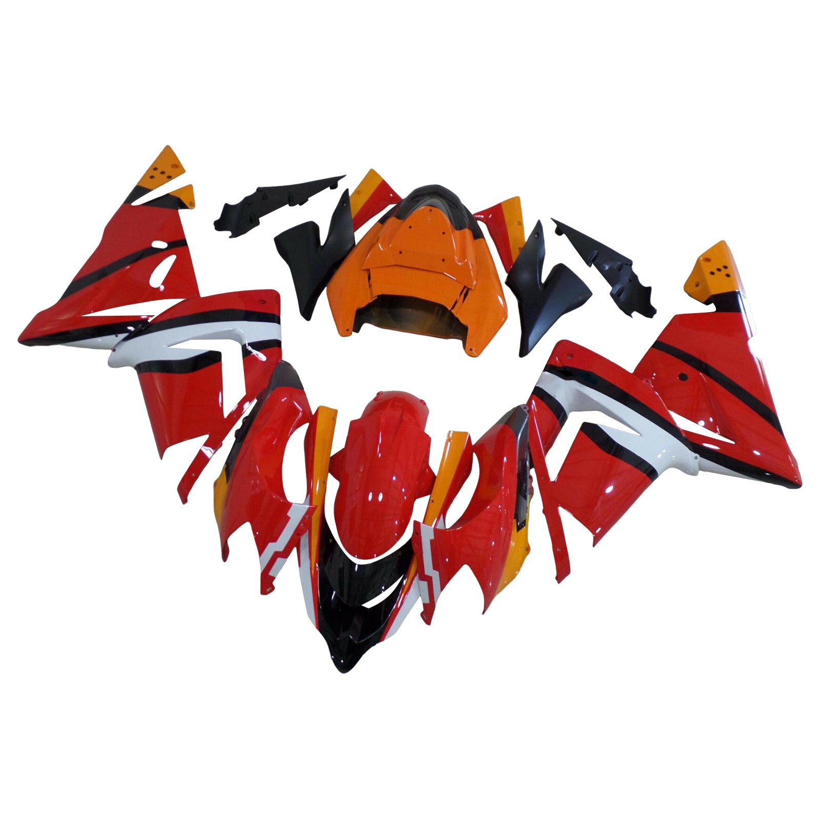 Amotopart 2004-2005 Kawasaki ZX10R Orange Red Fairing Kit