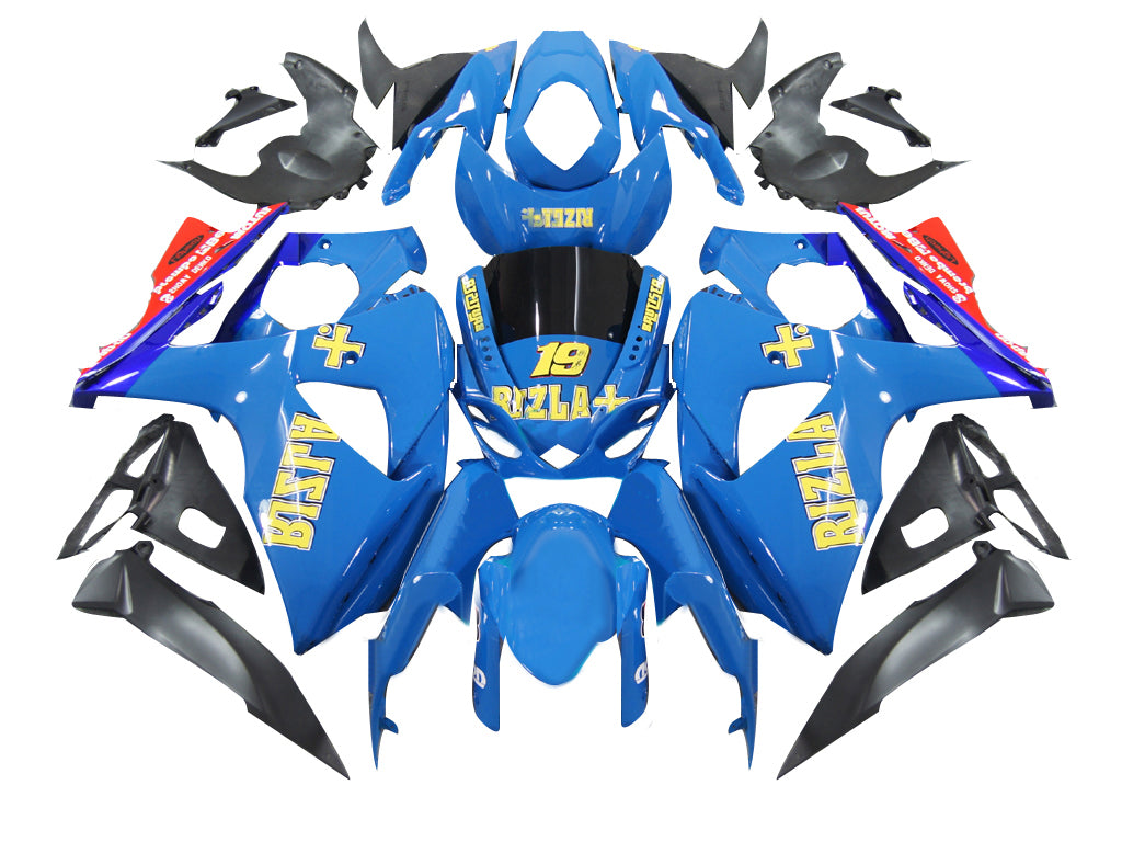 Amotopart 2009-2016 Suzuki GSXR1000 Blue Black Yellow Red Fairing Kit
