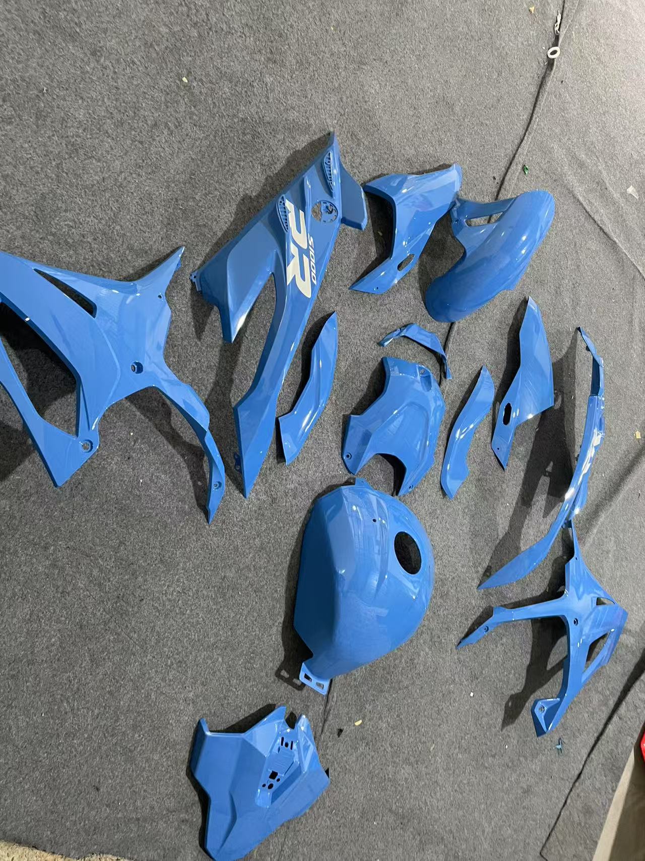 Amotopart 2023-2024 S1000RR BMW Glossy Light Blue Fairing Kit