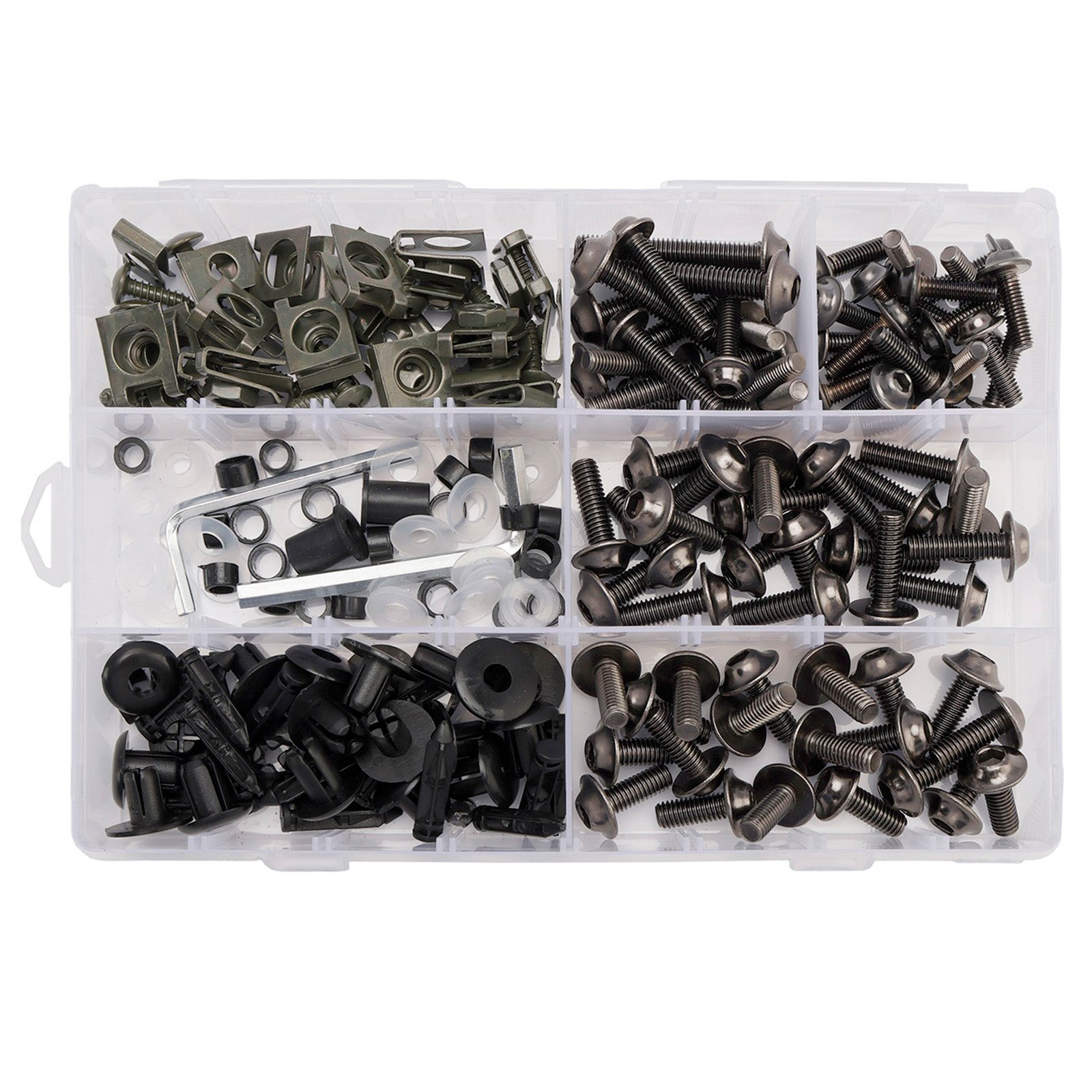 Amotopart 2024-2025 Kawasaki ZX-6R Grey Black White Fairing Kit