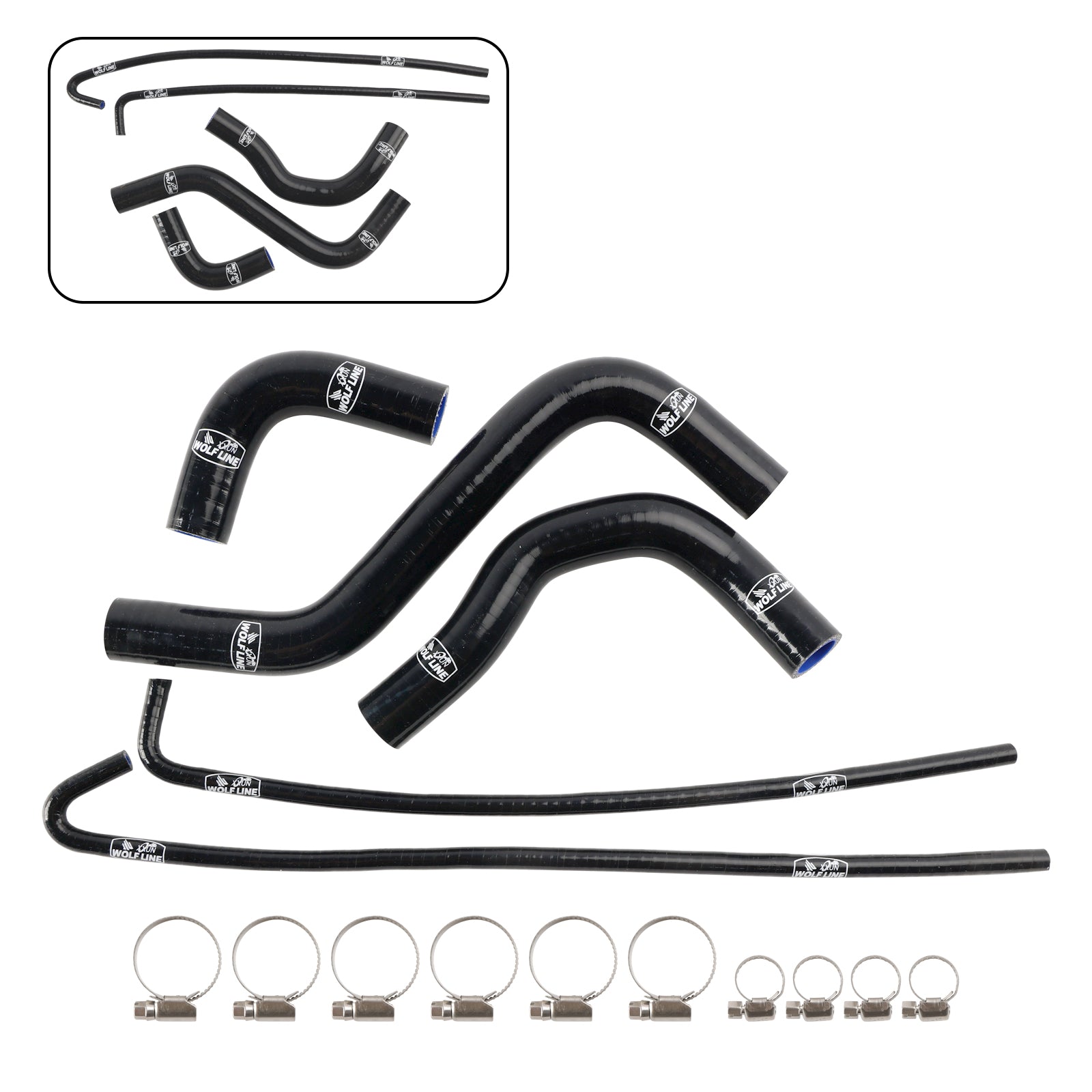 17-24 Kawasaki Z900 & 17-25 Z900RS Silicone Radiator coolant Hose kit