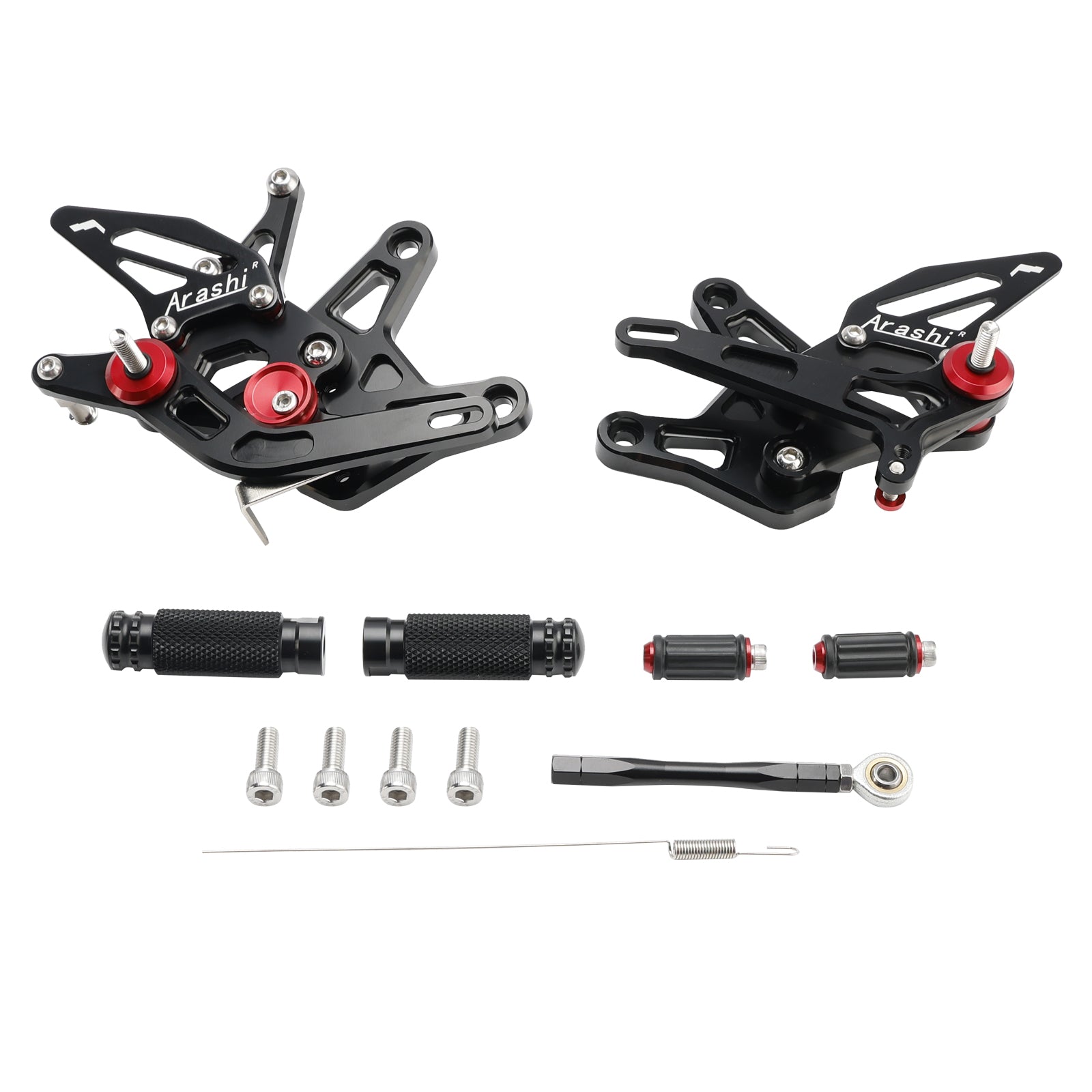 2024-2025 Kawasaki Ninja ZX6R ZX636 CNC Aluminum Rearsets Footpegs