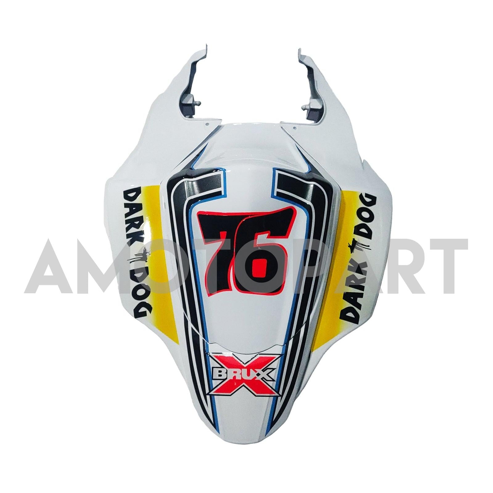 Amotopart 2007-2008 Suzuki GSXR1000 Black White Yellow Fearing Kit