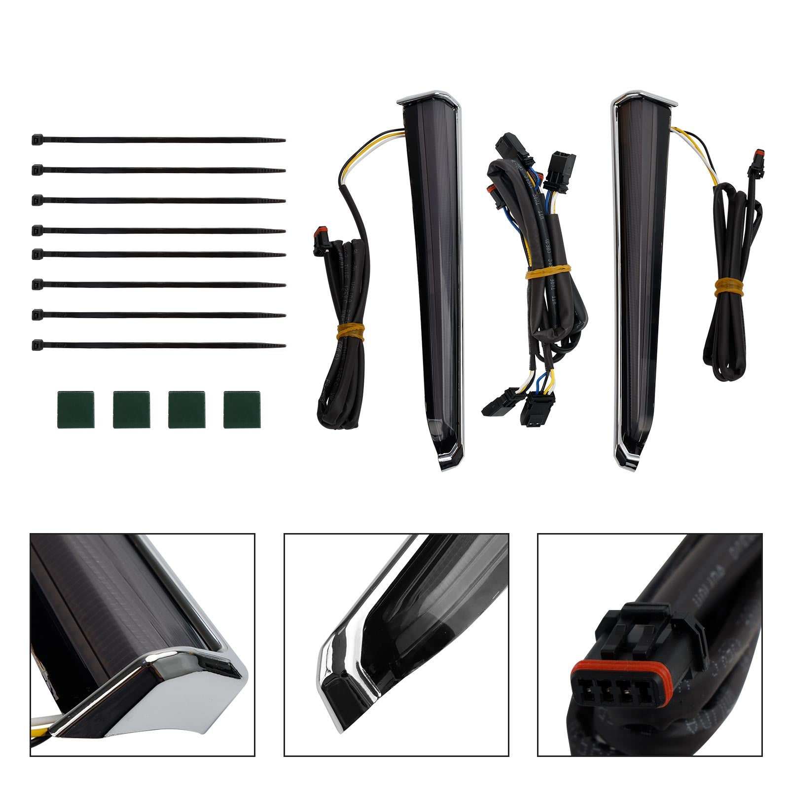 45801 Luci LED Fang per carenatura inferiore per Touring Road Glide 2014-2023