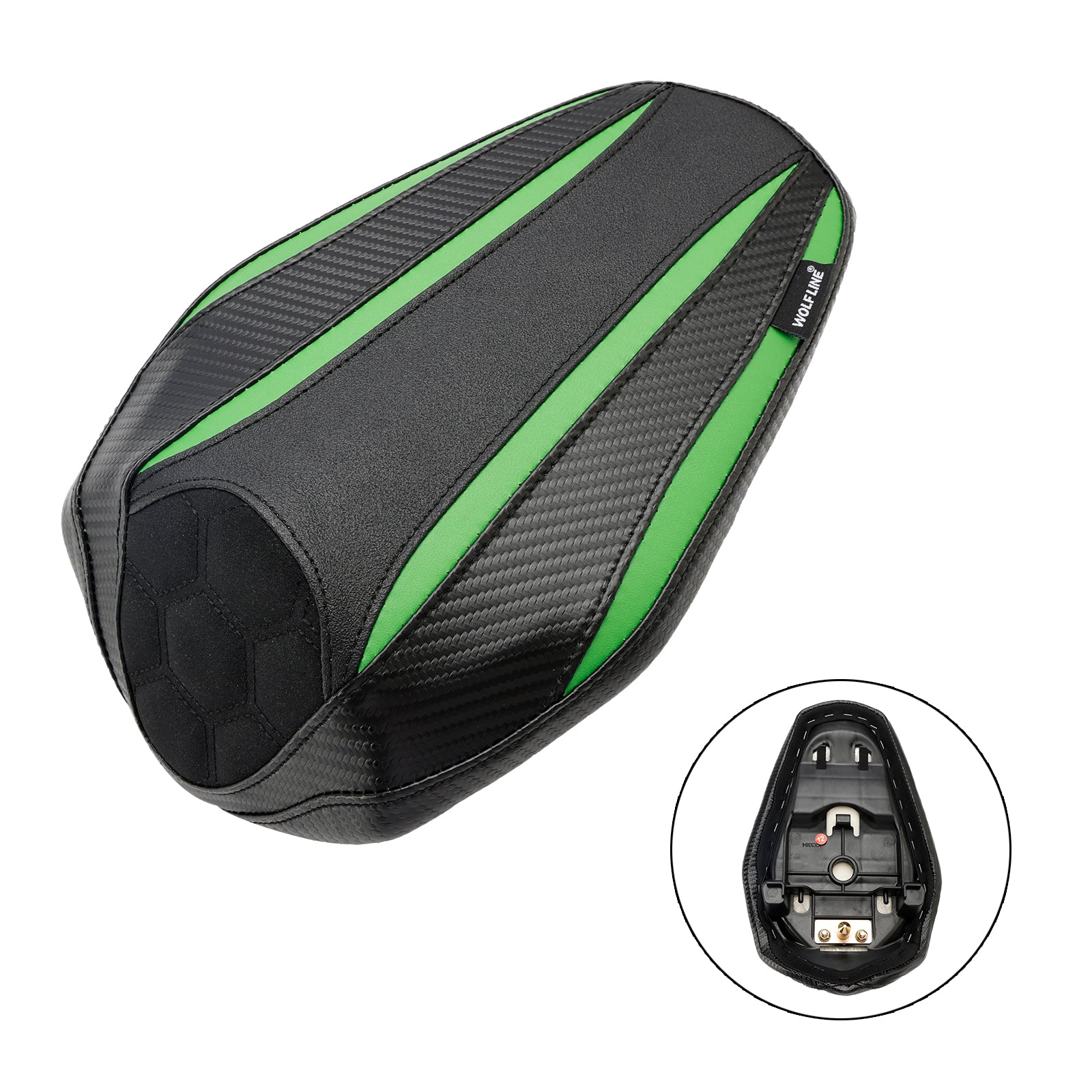 2023 Kawasaki Zx-4R Zx-4Rr Rear Passenger Seat Pillion Saddle Flat Black