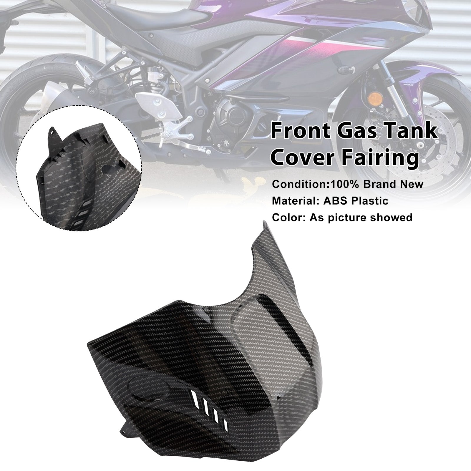 2025-2026 Yamaha YZF-R3 R25 Front Gas Tank Cover Fairing