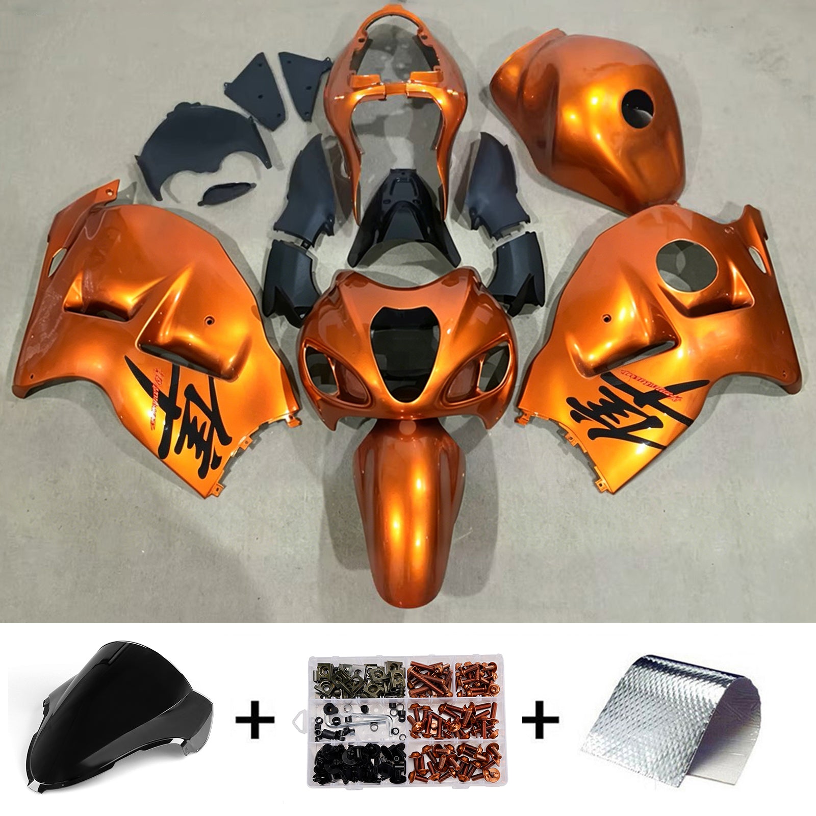 Amotopart 1999-2007 Suzuki Hayabusa GSX1300R Orange Fairing Kit