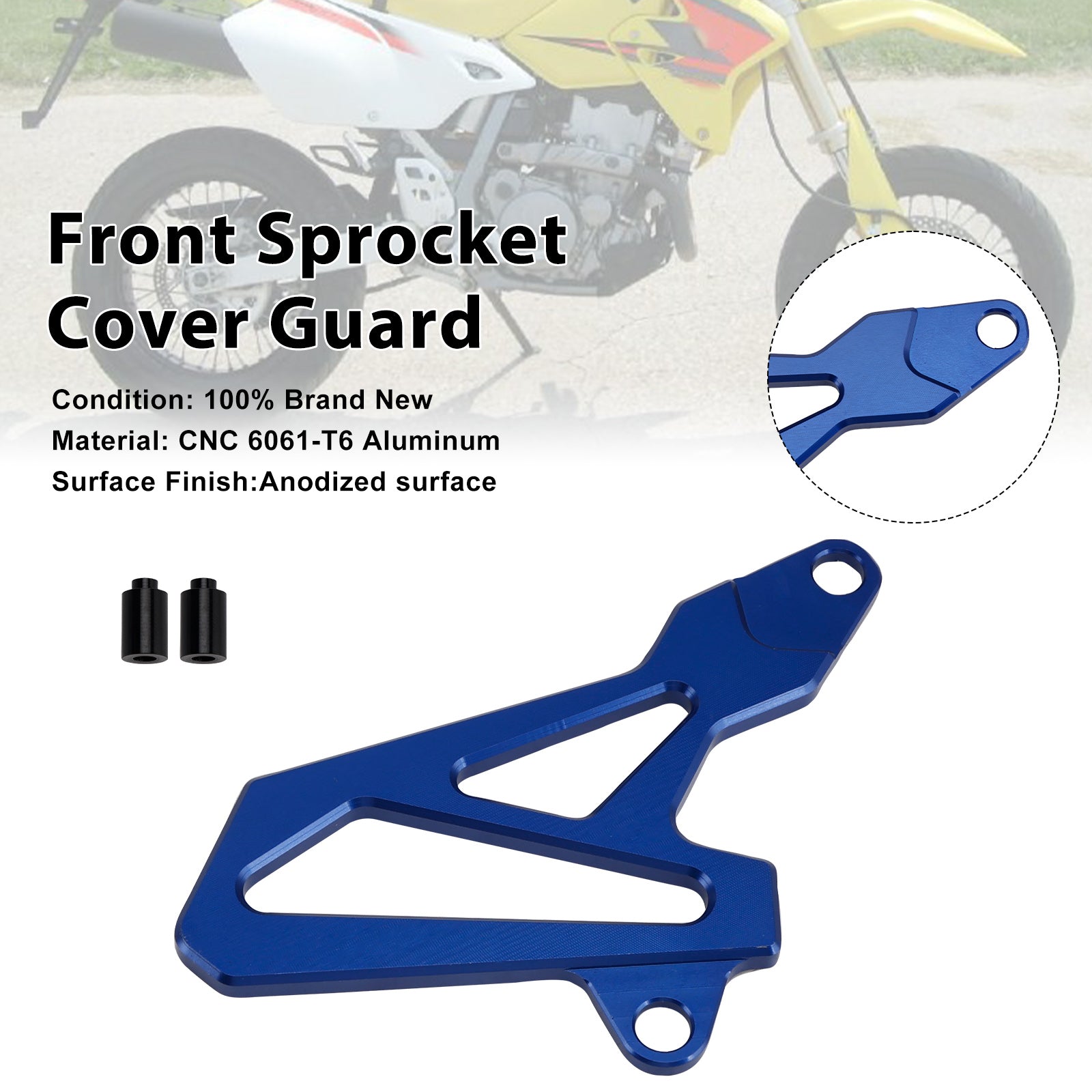 2000-2024 Suzuki DR-Z400SM DRZ400/S/E Front Sprocket Cover Guard