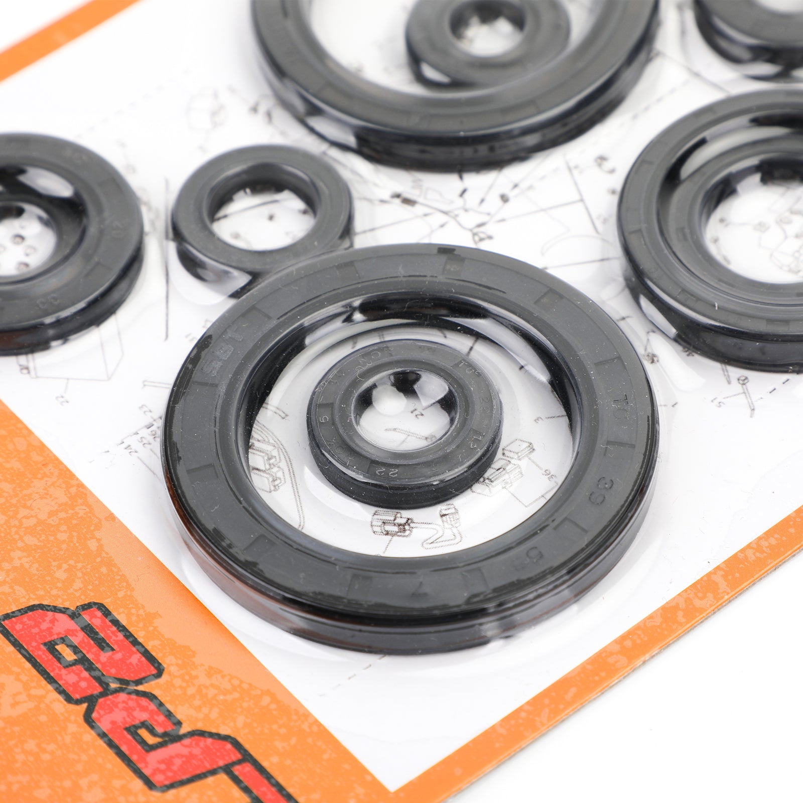 10pcs 07-08 Honda CRF450R CRF 450 R Off-Road Engine Oil Seal Kit Set