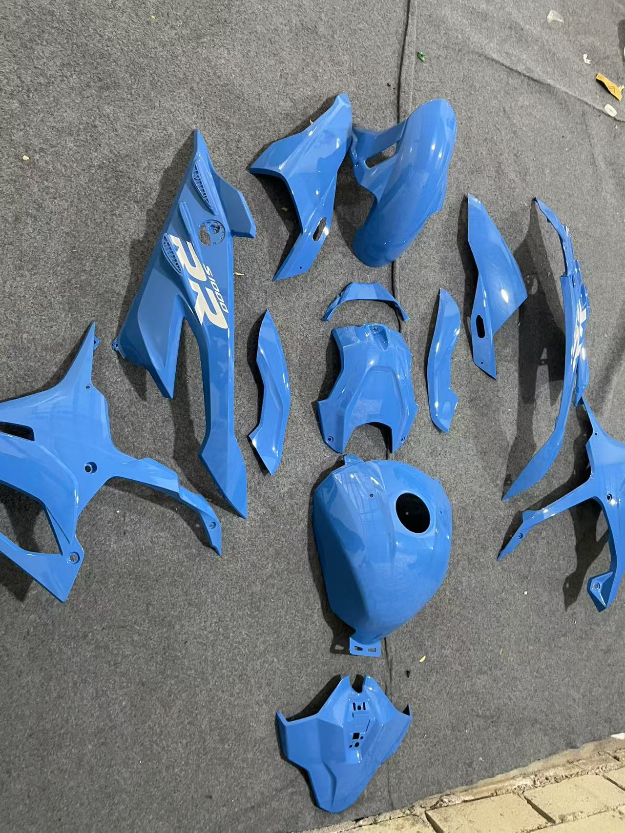 Amotopart 2023-2024 S1000RR BMW Glossy Light Blue Fairing Kit
