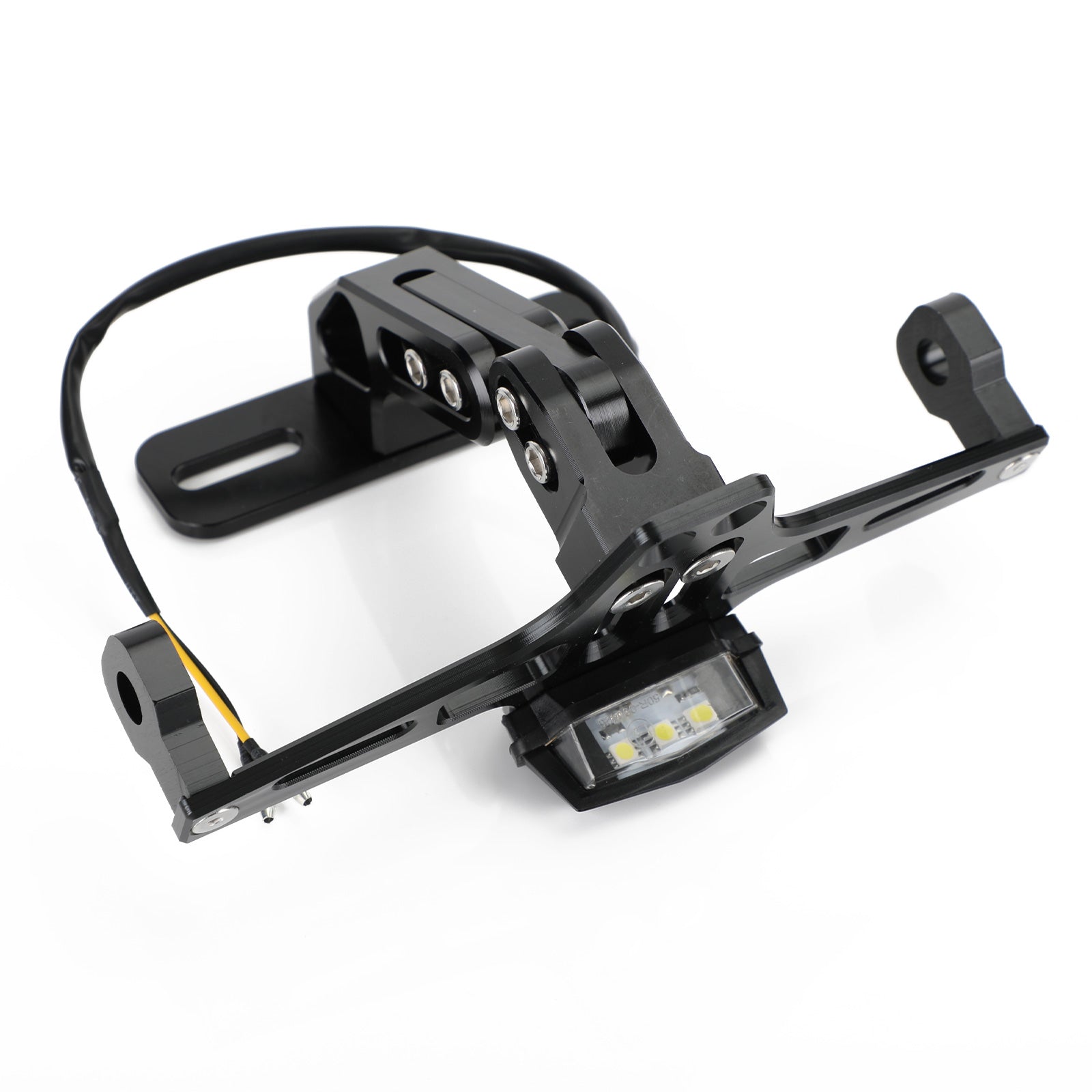 Yamaha BWS R25 R3 MSX Plaque d'immatriculation support Fender Eliminator Black