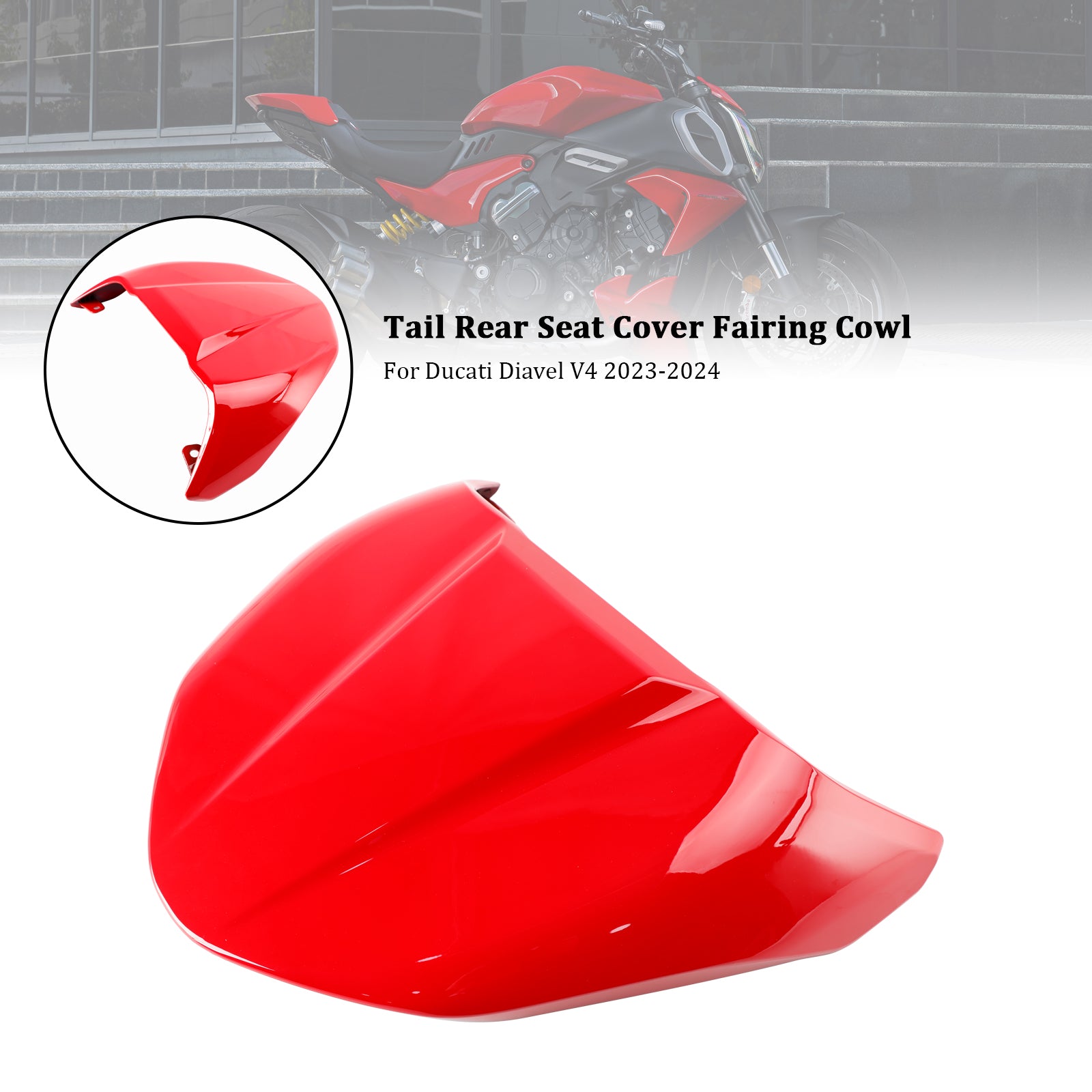 2023-2024 Ducati DiAvel V4 svans baksäte täckning fairing cowl