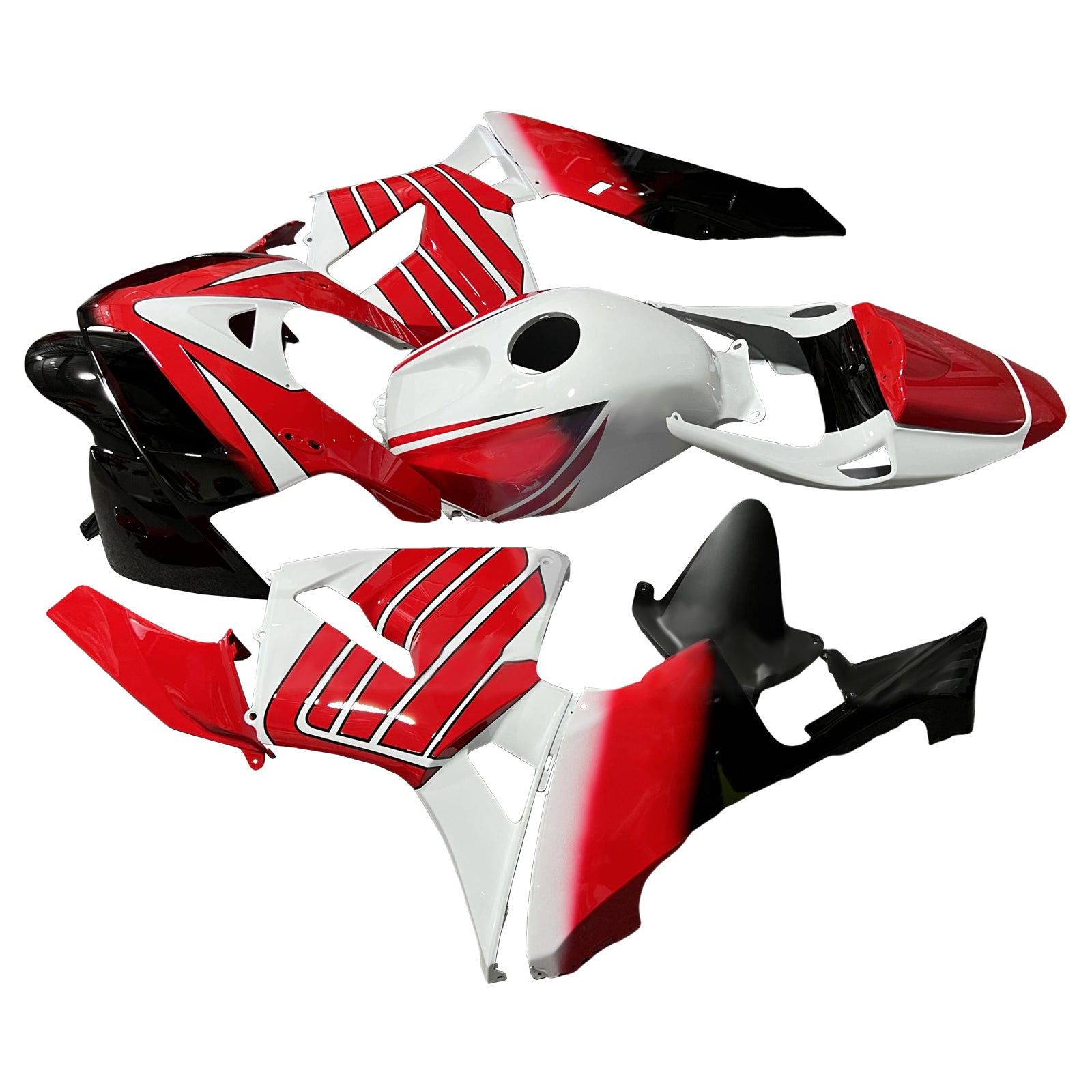 Amotopart 2005-2006 Honda CBR600RR Red White Fairing Kit