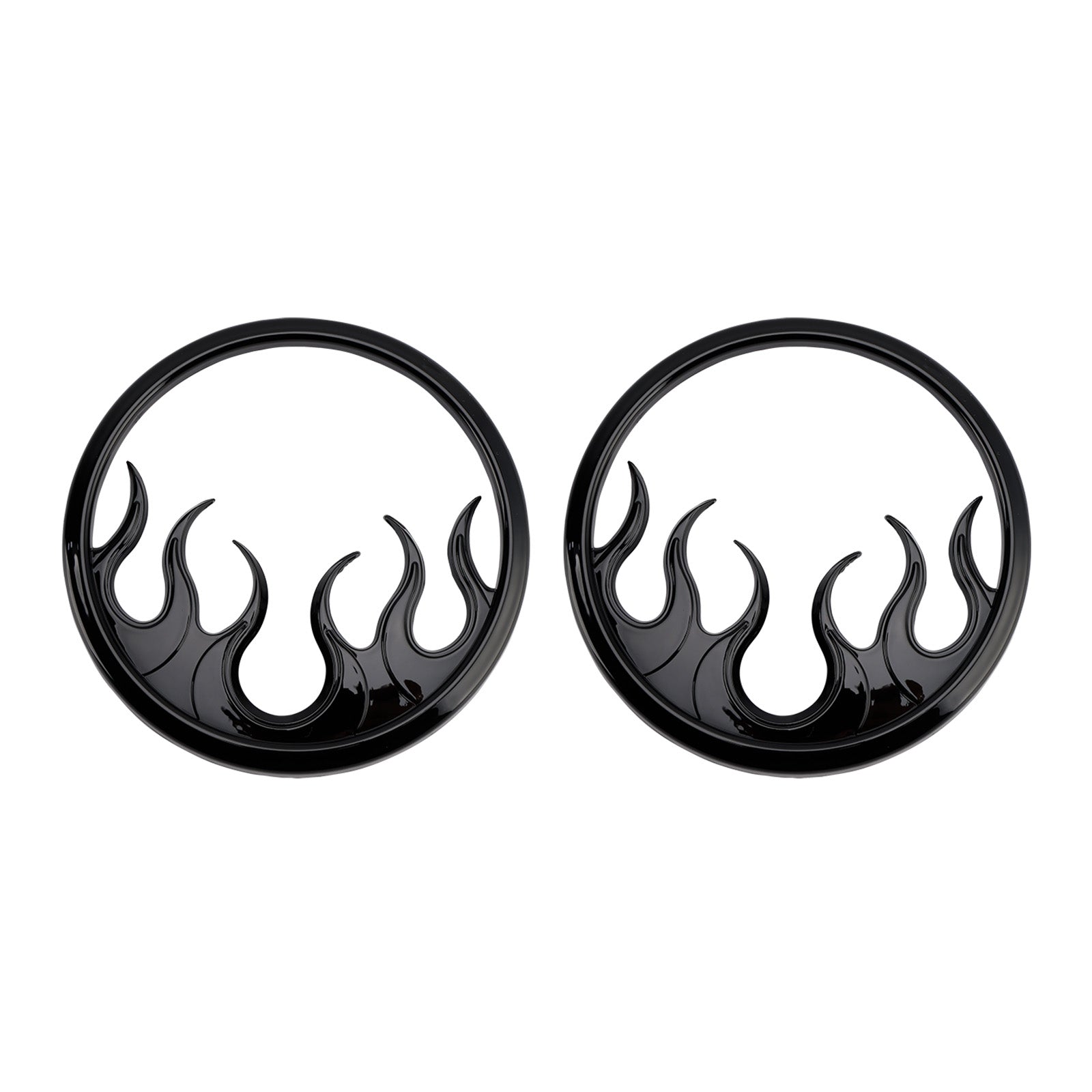 Touring Electra Glide Ultra Classic Flame Speaker Grills Accent Trim Cover