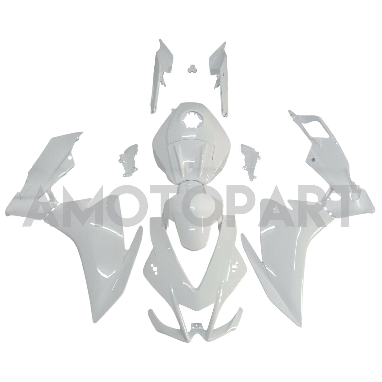 Amotopart 2012-2016 RS4 125 50 Aprilia White Fairing Kit
