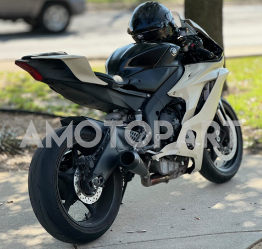 Amotopart 2013-2018 Kawasaki ZX6R 636 White Fairing Kit