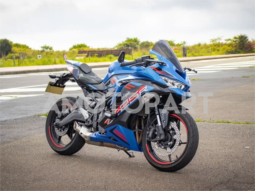Amotopart 2019-2025 Kawasaki ninja Zx25r Zx4r Zx4rr Red Blue Fadiling Kit