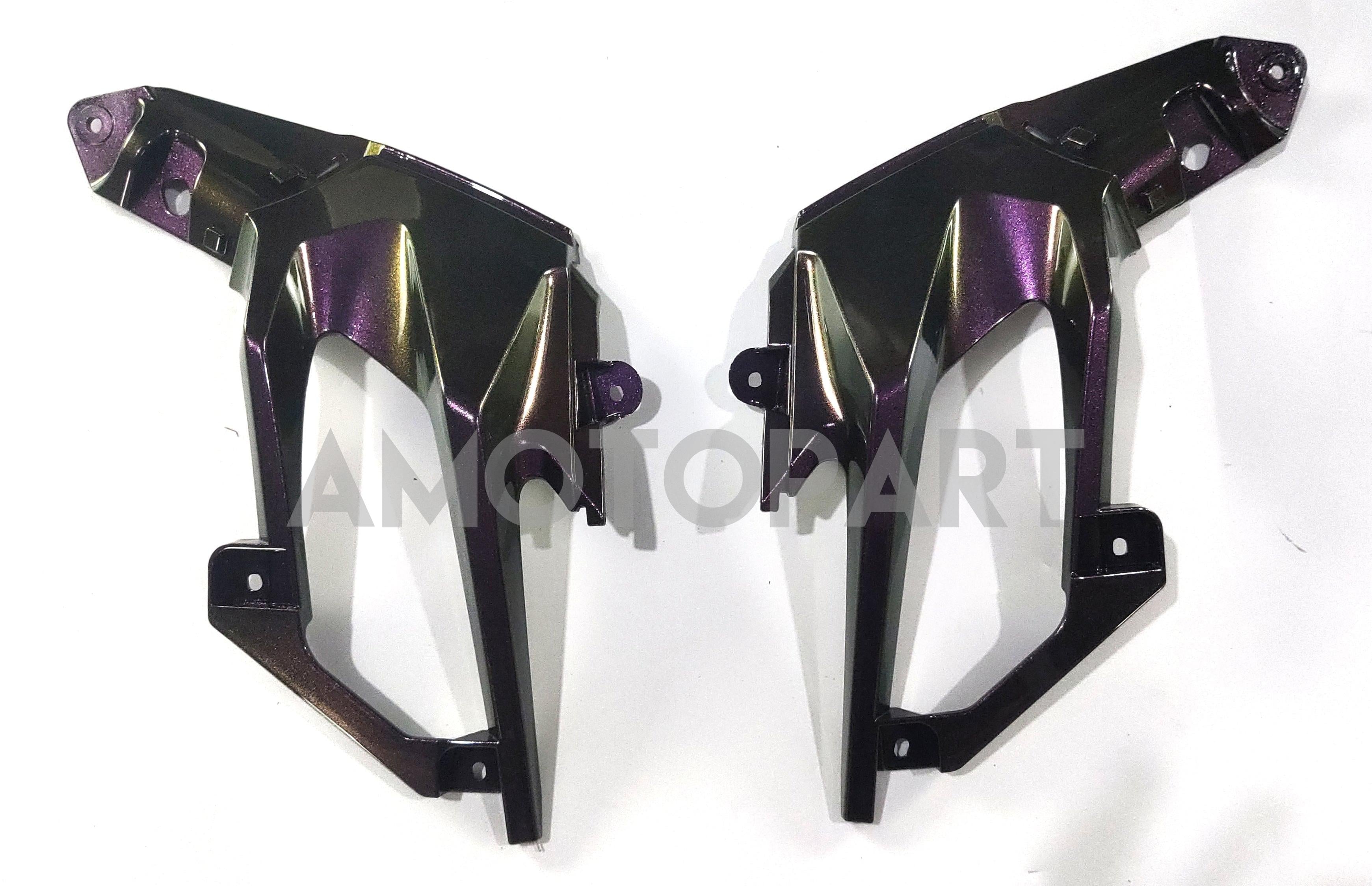 Amotopart Kawasaki EX400/Ninja400 2018-2024 Gradient Purple & Green Fairing Kit