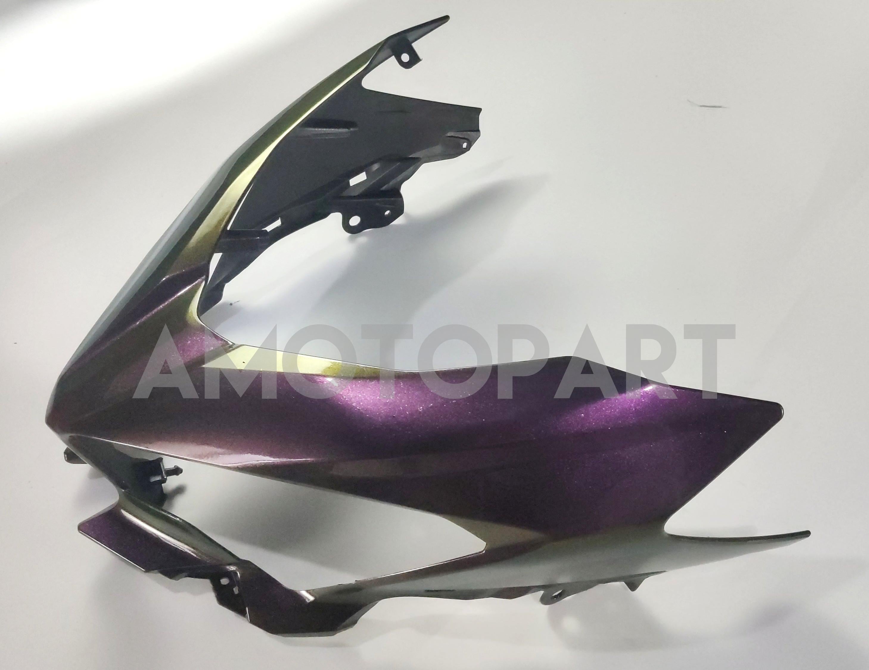 Amotopart Kawasaki EX400/Ninja400 2018-2024 Gradient Purple & Green Fairing Kit