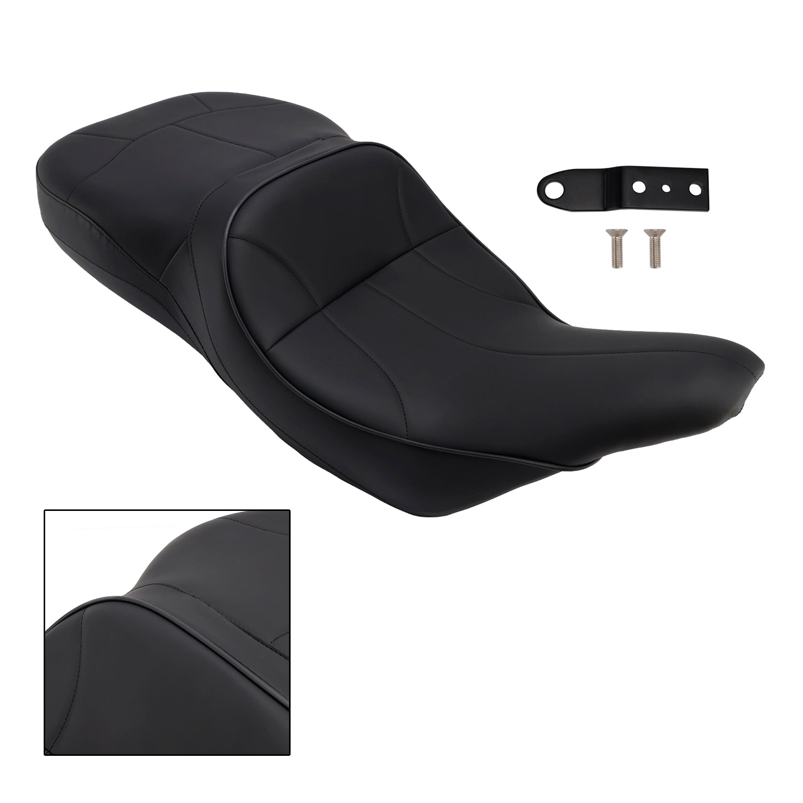 97-07 Touring Road King Type Complete Cushion Rider Passenger Seat Fits