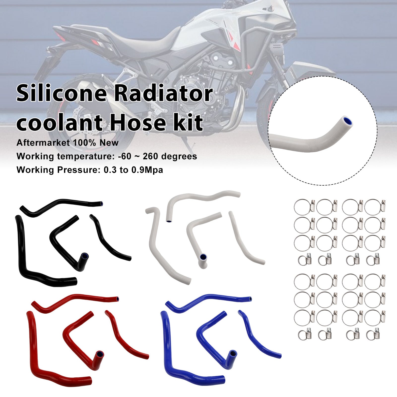 Honda NX400 NX500 CB500 CB500F/X/R Silicone Radiator coolant Hose