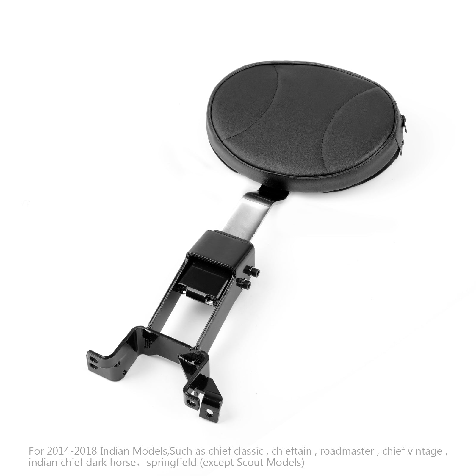 Indian Chief 14-23 Respaldo del conductor enchufable con kit de montaje cromado