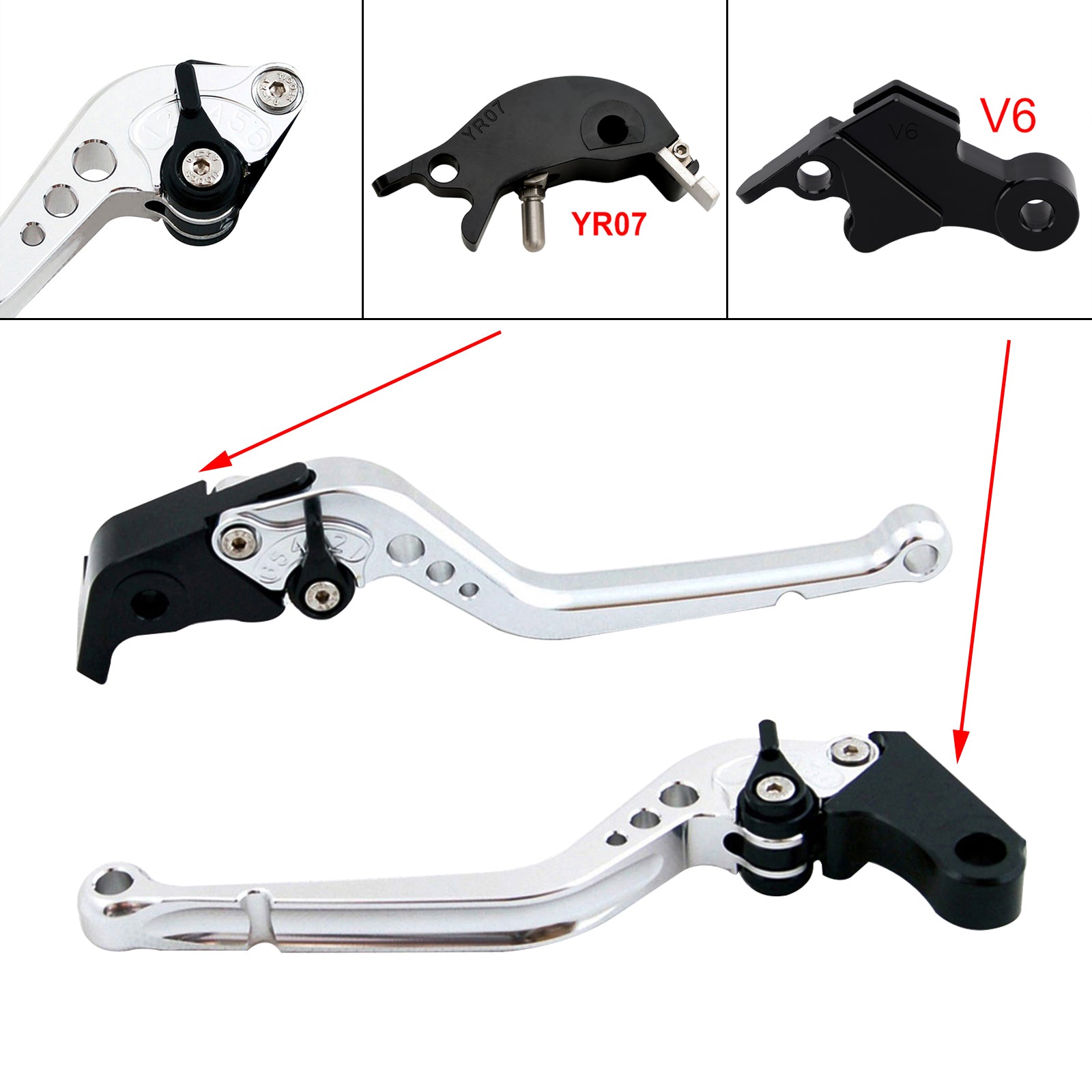 2024-2025 YAMAHA XSR900 XSR900GP MT-09 MT-09SP Lång kopplingsbromsspak