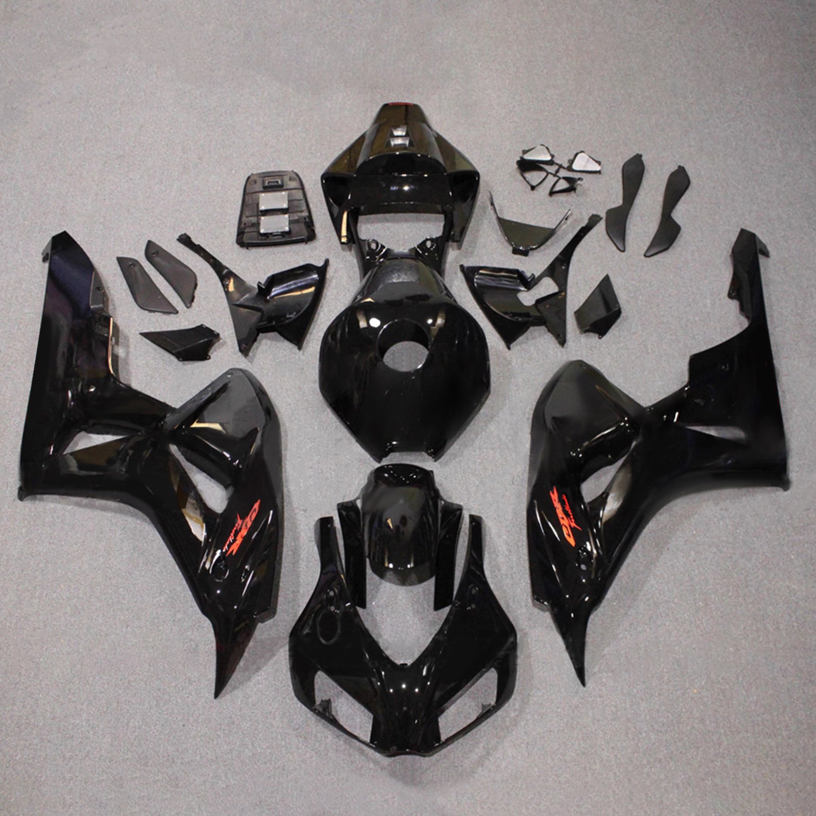 Amotopart 2006-2007 ホンダ CBR1000RR 光沢のあるブラック フェアリングキット