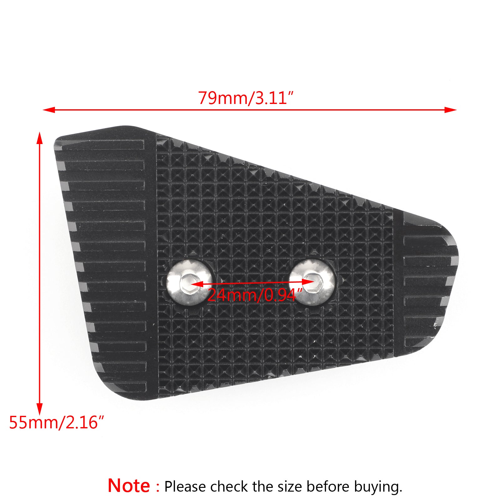 17 - 20 Estensione pedale freno posteriore BMW R nineT Scrambler Urban GS Nero