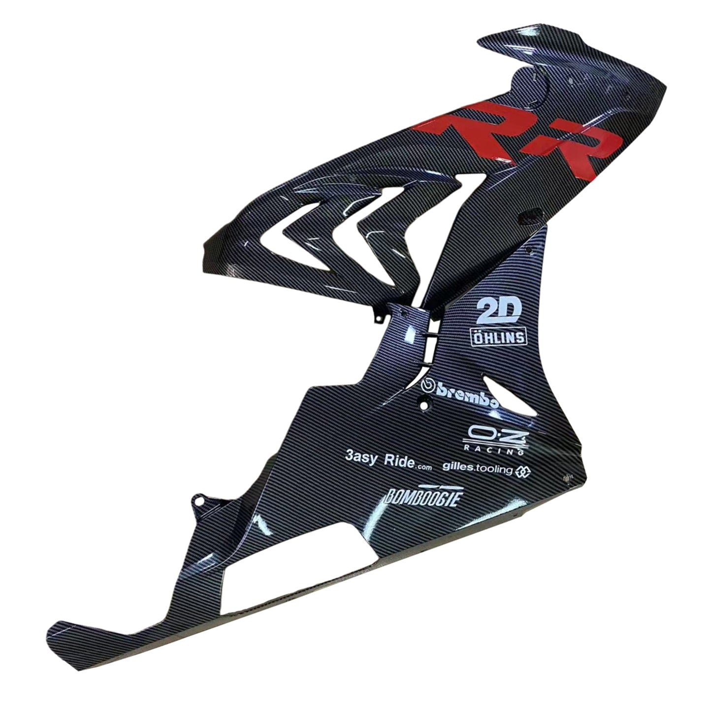 Amotopart 2017-2018 BMW S1000RR Carbon Fiber Pattern Red Fairing Kit