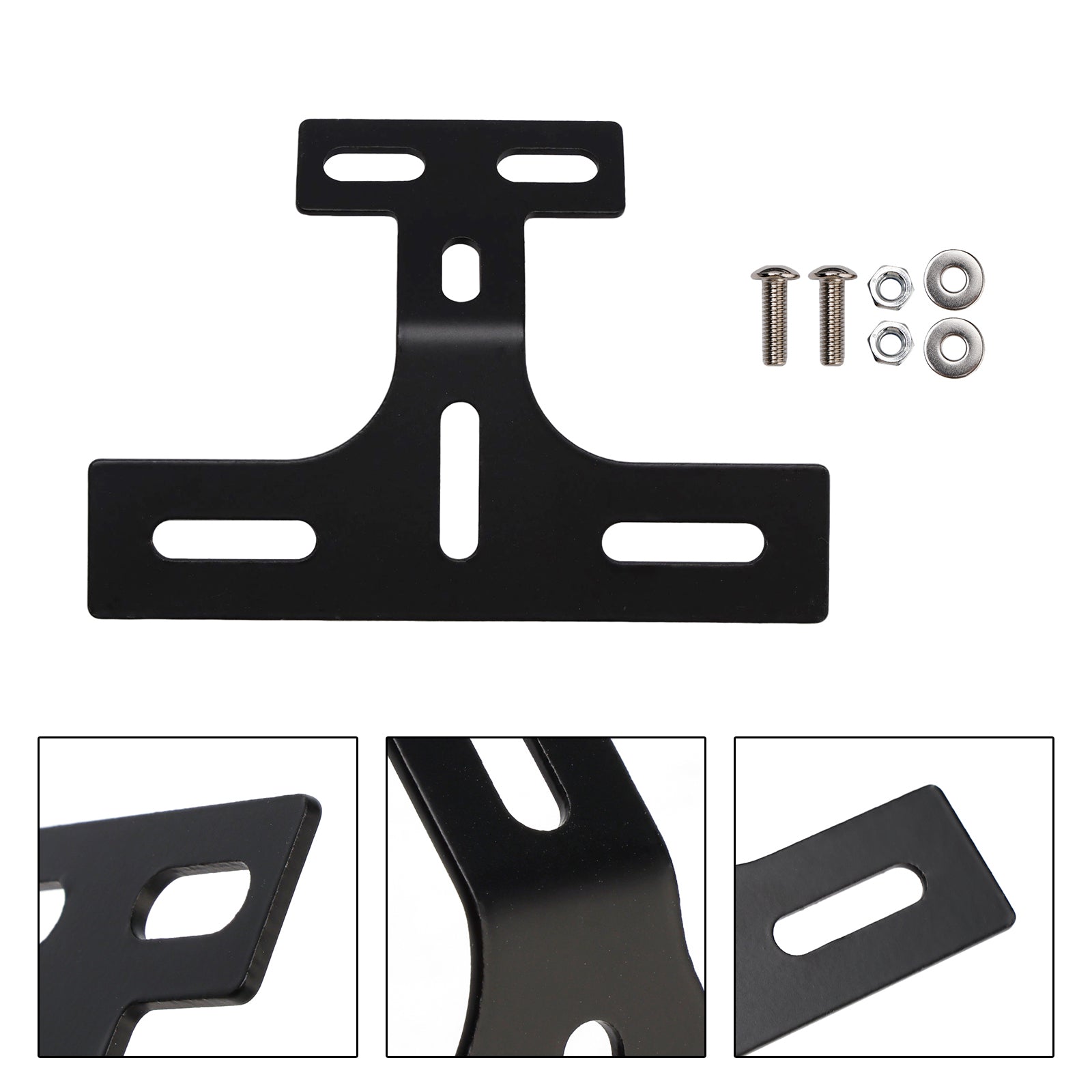 Motorcycle License Plate Holder Rear Tail Light Bracket Mount Support