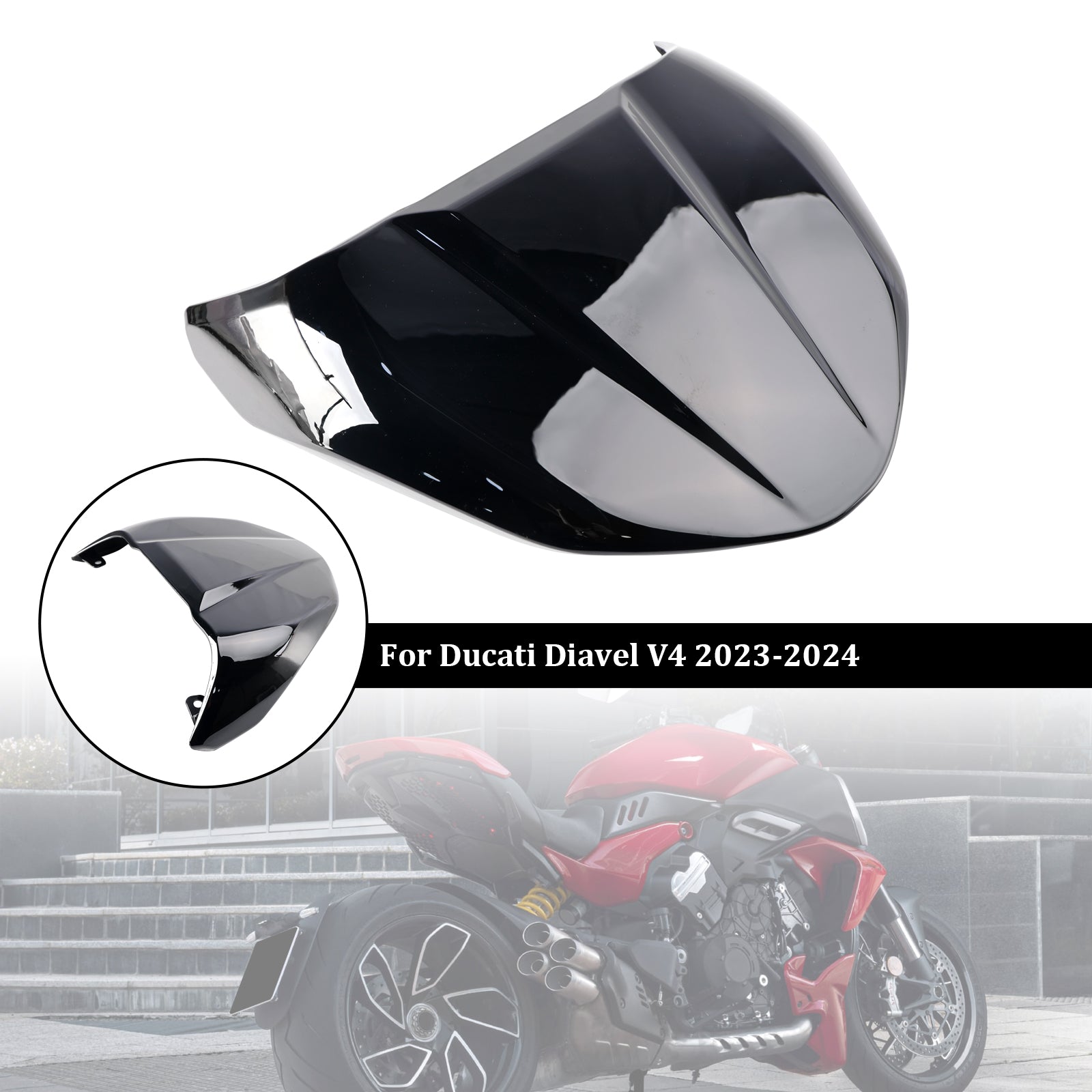 2023-2024 Ducati DiAvel V4 svans baksäte täckning fairing cowl