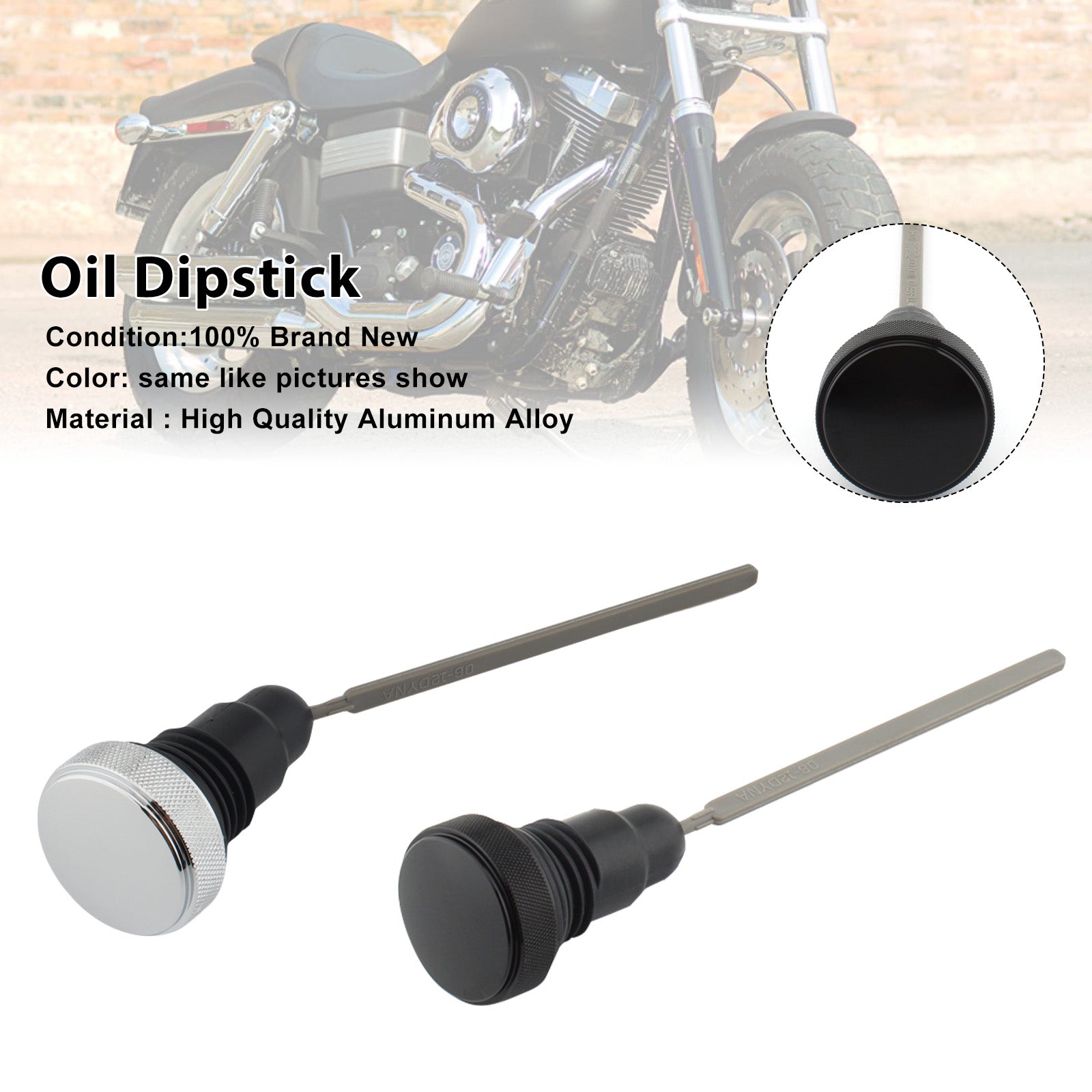 2006-2017 FXD Dyna 0710-0153 Oil Dipstick Tank Cap Plug