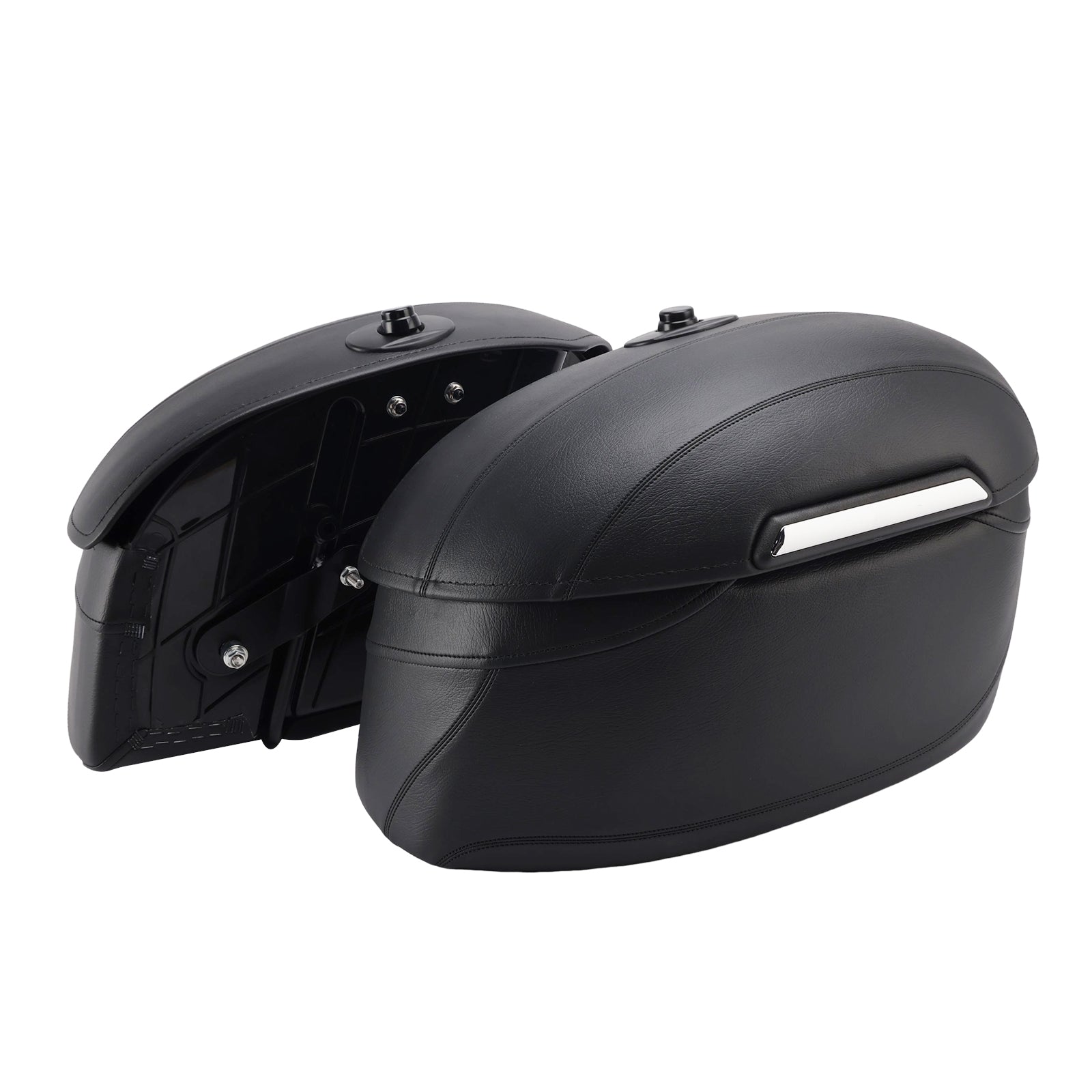 04-25 Sportster 883 1200 X48 Side Saddle Bag Mounting Bracket Black