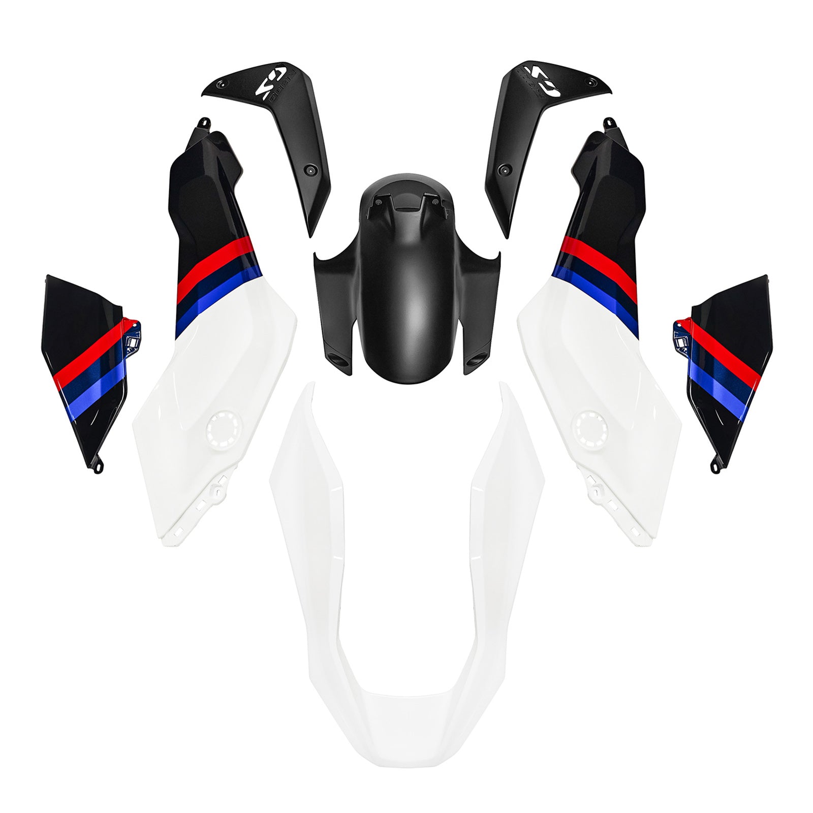 Amotopart 2024-2025 BMW R1300GS Black White Red Blue Line Fairing Kit