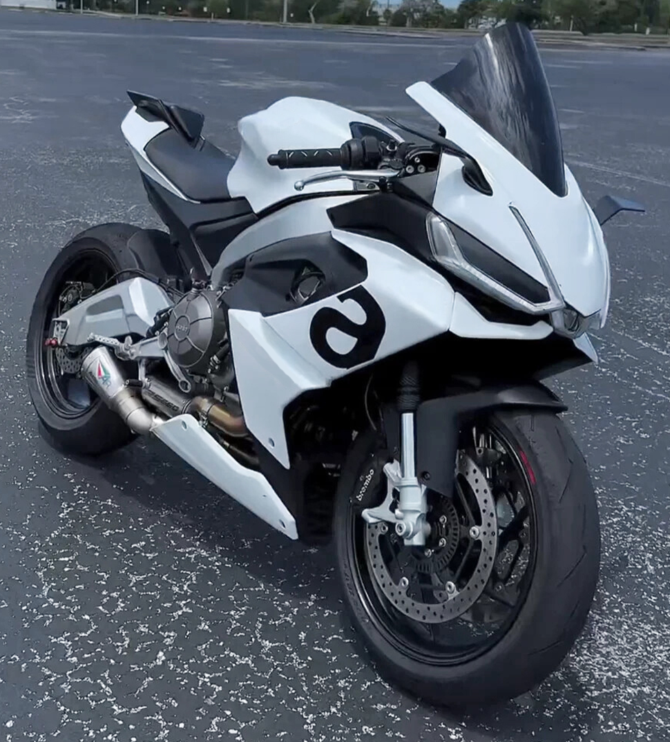 Amotopart Aprilia 2020-2024 RS660 ホワイトロゴ フェアリングキット